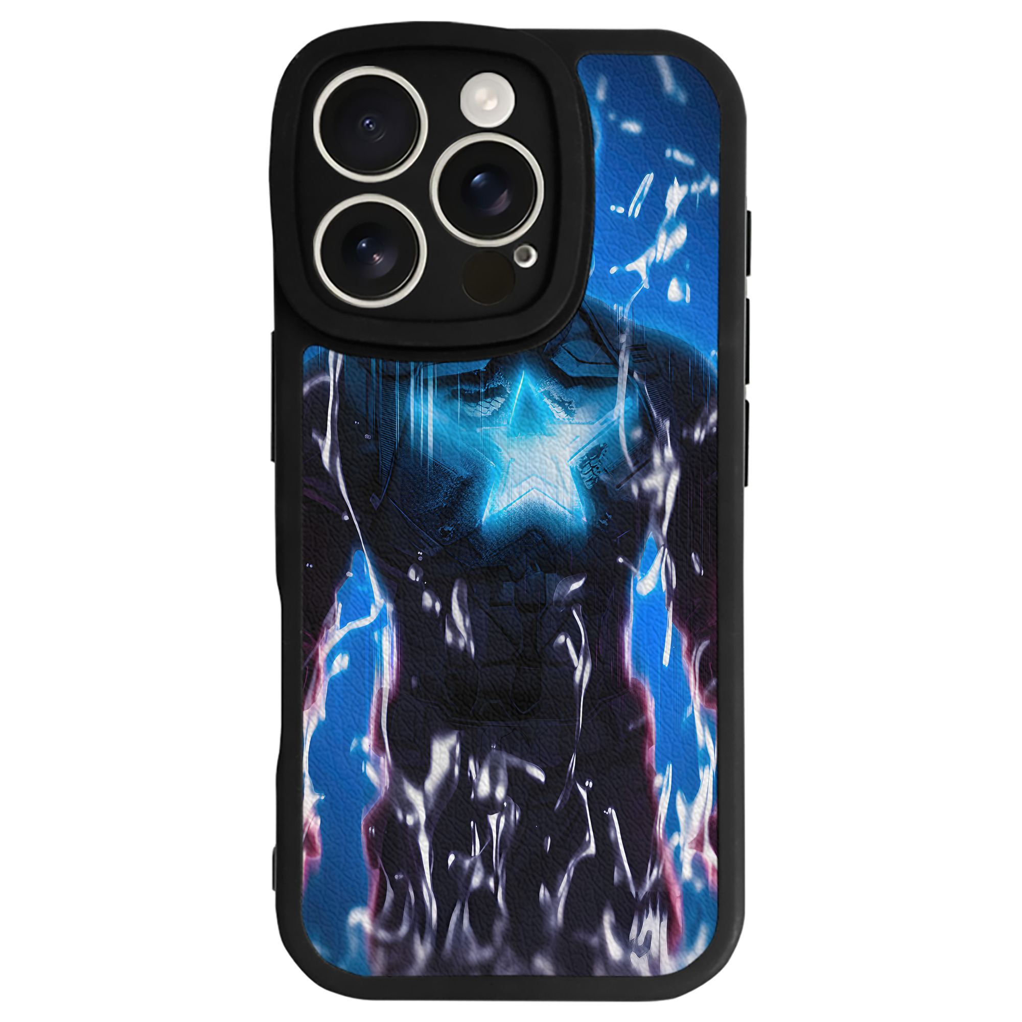 （画像用） アベンジャーズ The Avengers 【iPhone 16シリーズ対応】シリコンスマホケース（レザー調） 材質：シリコン